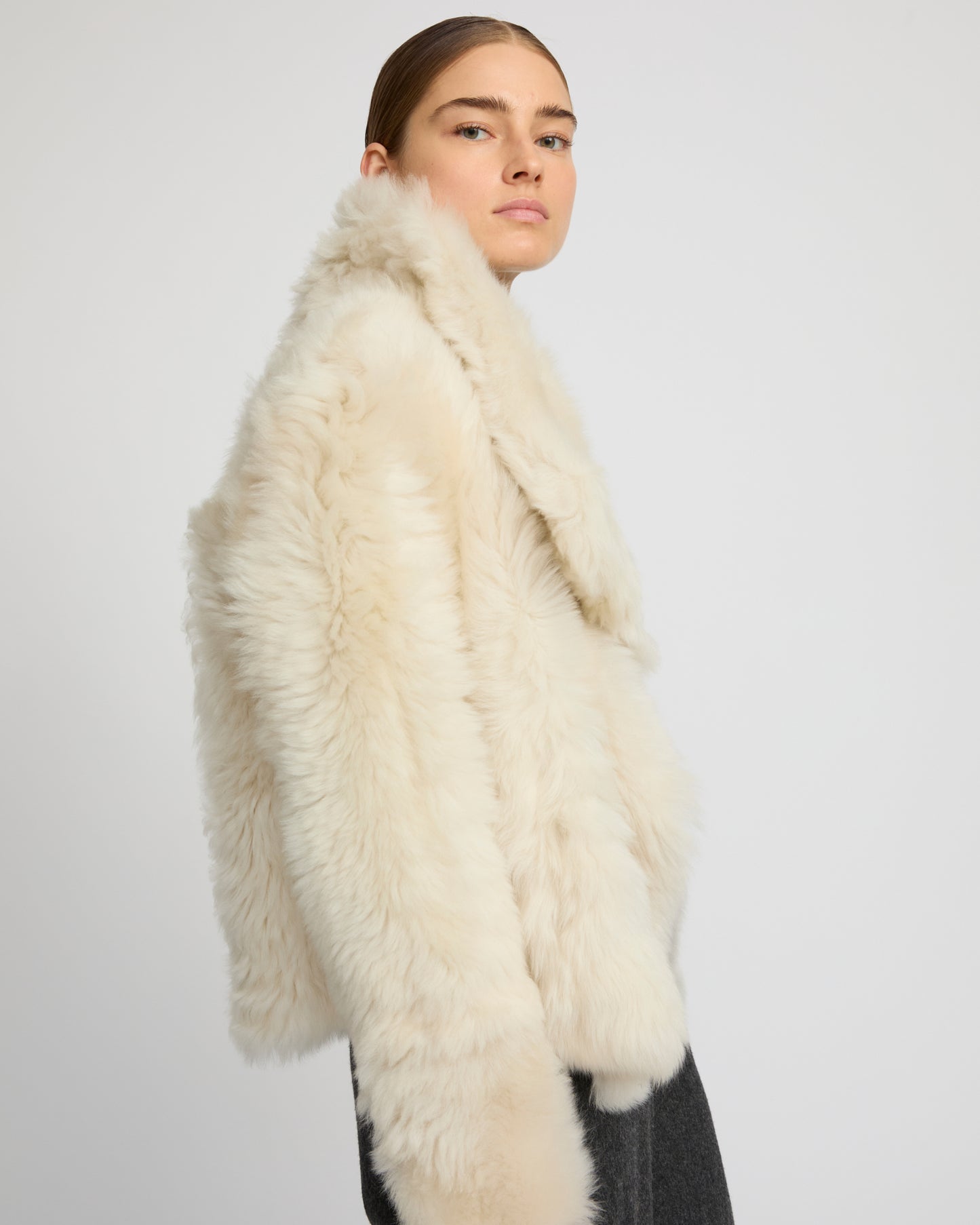 Short jacket in Toscana lambskin