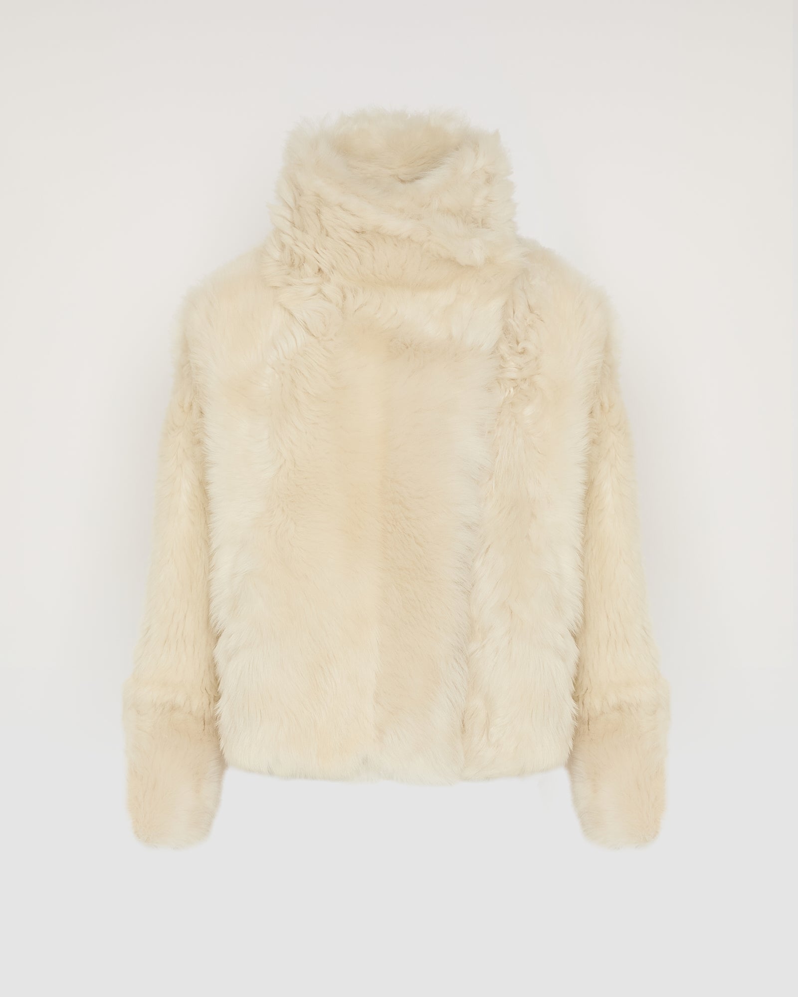 Short jacket in Toscana lambskin - white - Yves Salomon – Yves