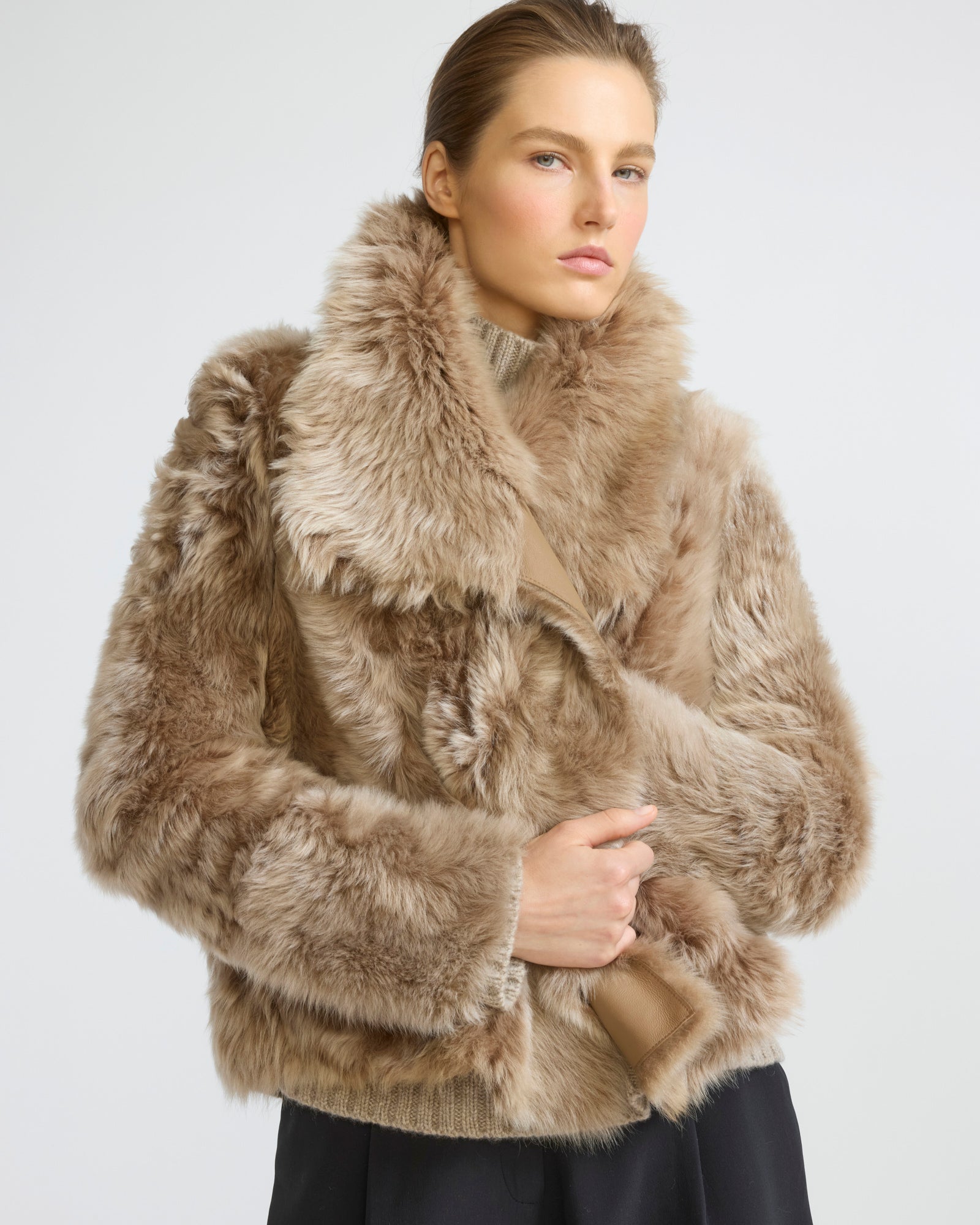Short jacket in Toscana lambskin - Yves Salomon - New Fall/Winter Collection