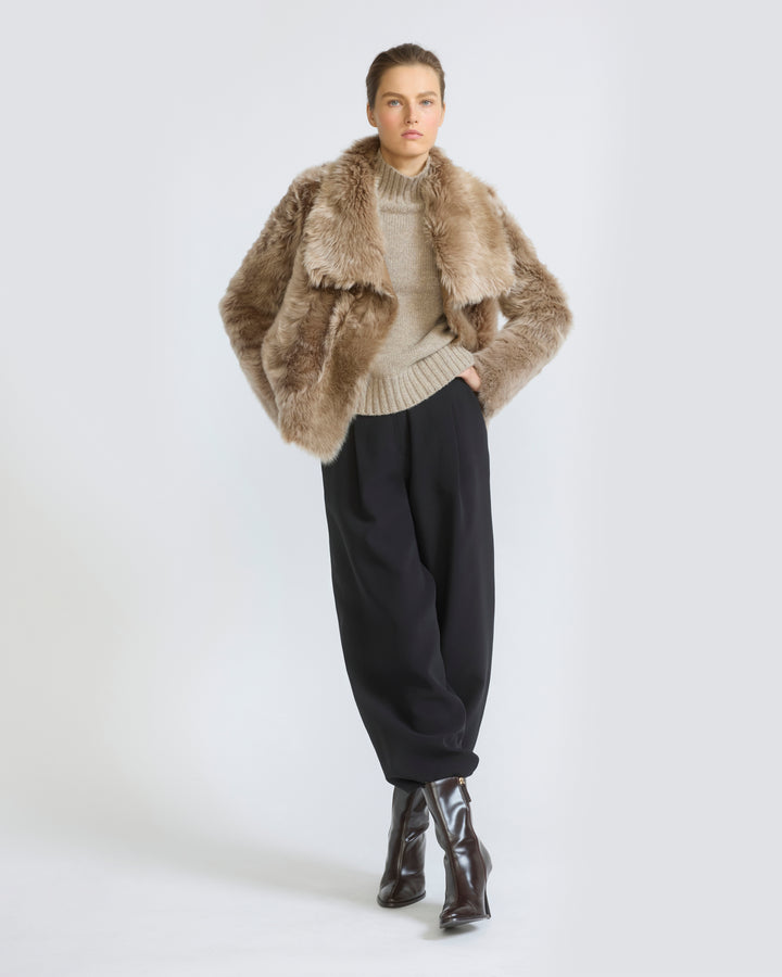Short jacket in Toscana lambskin - Yves Salomon - New Fall/Winter Collection