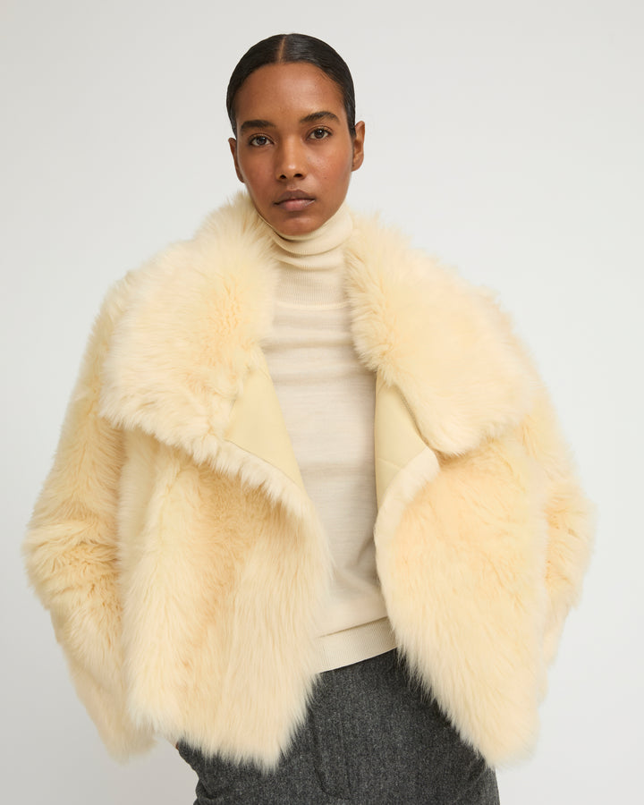 Short jacket in Toscana lambskin