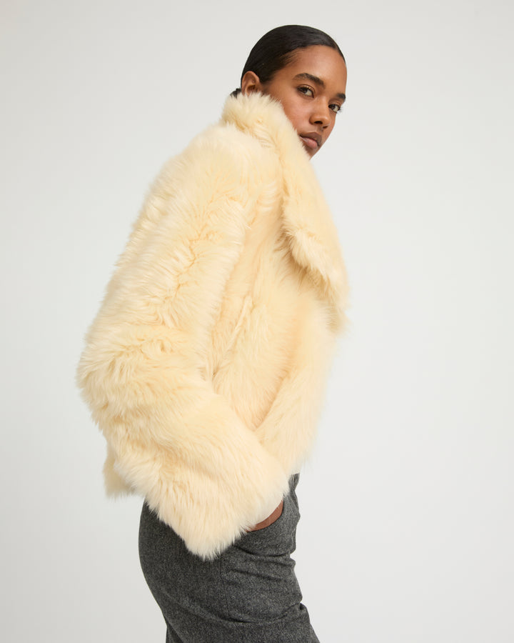 Short jacket in Toscana lambskin
