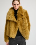 Short jacket in Toscana lambskin