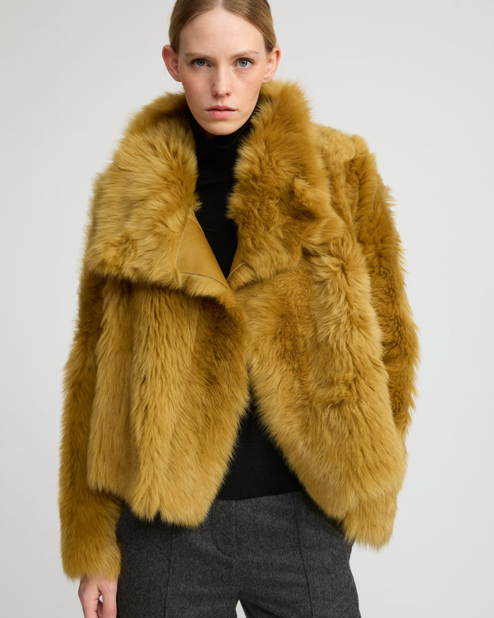 Short jacket in Toscana lambskin