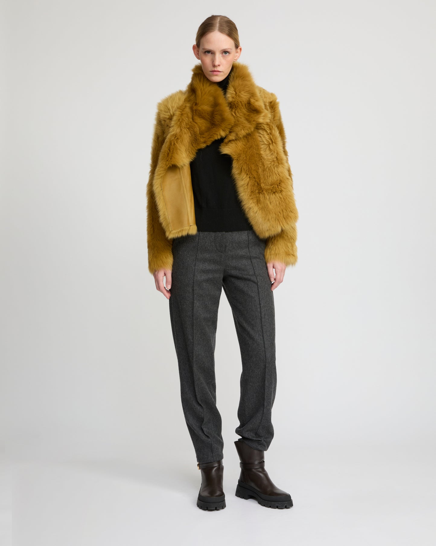 Short jacket in Toscana lambskin - Yves Salomon