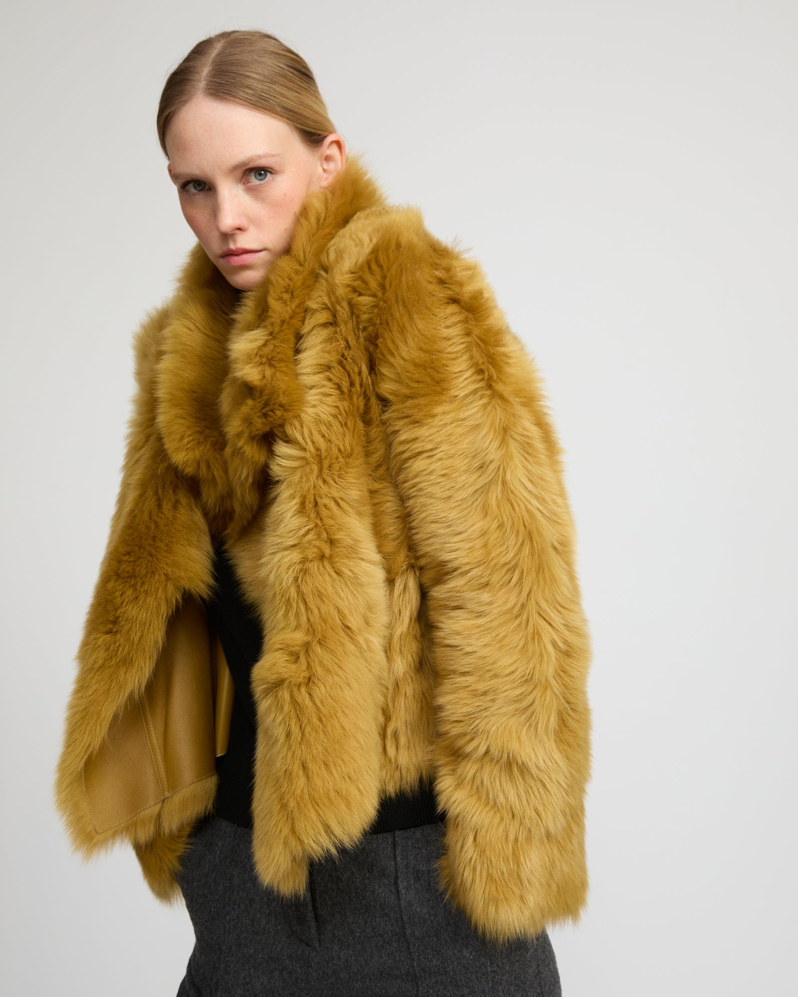 Short jacket in Toscana lambskin - Yves Salomon