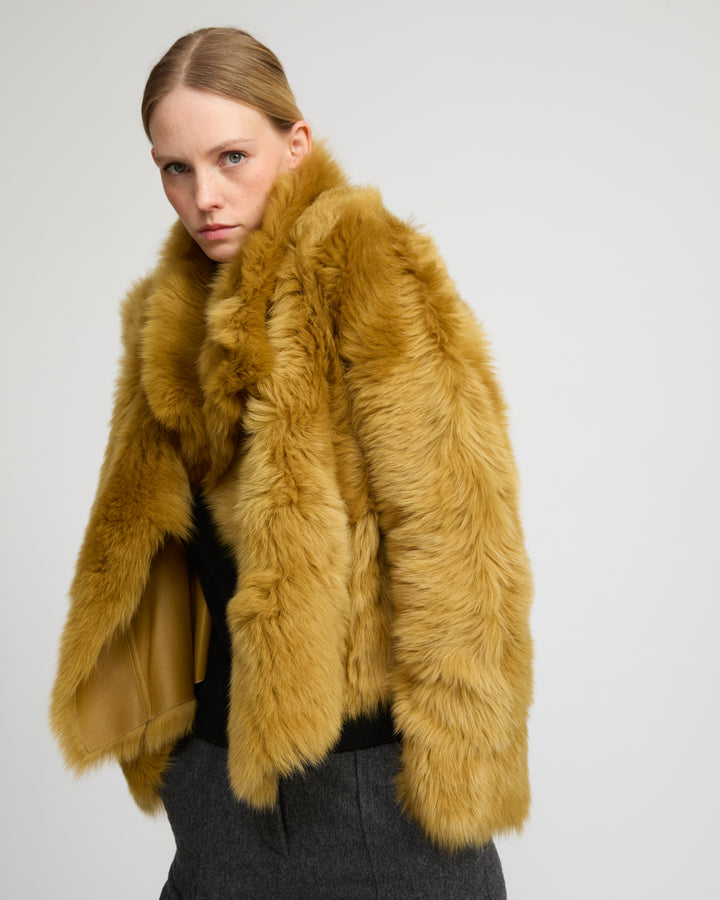 Short jacket in Toscana lambskin