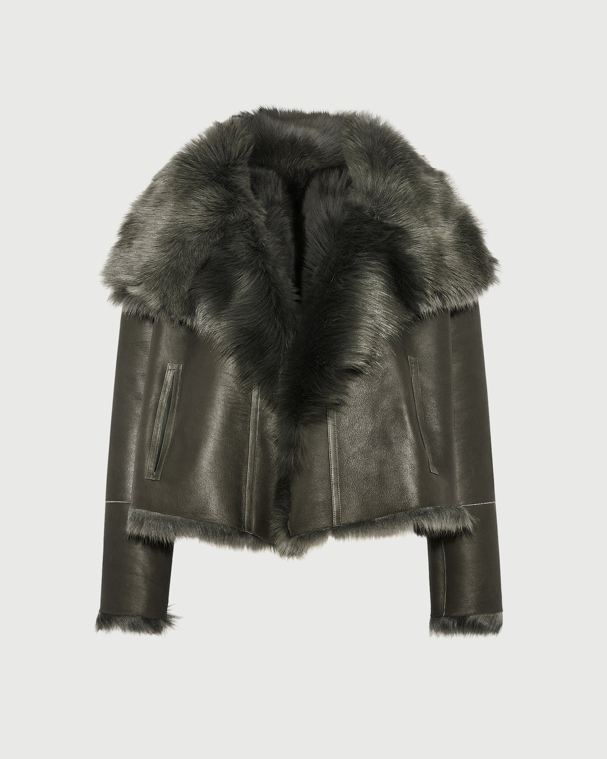 Short jacket in Toscana lambskin
