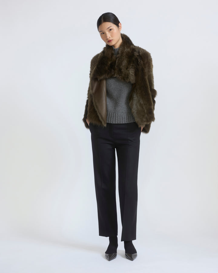 Short jacket in Toscana lambskin - Yves Salomon - New Fall/Winter Collection