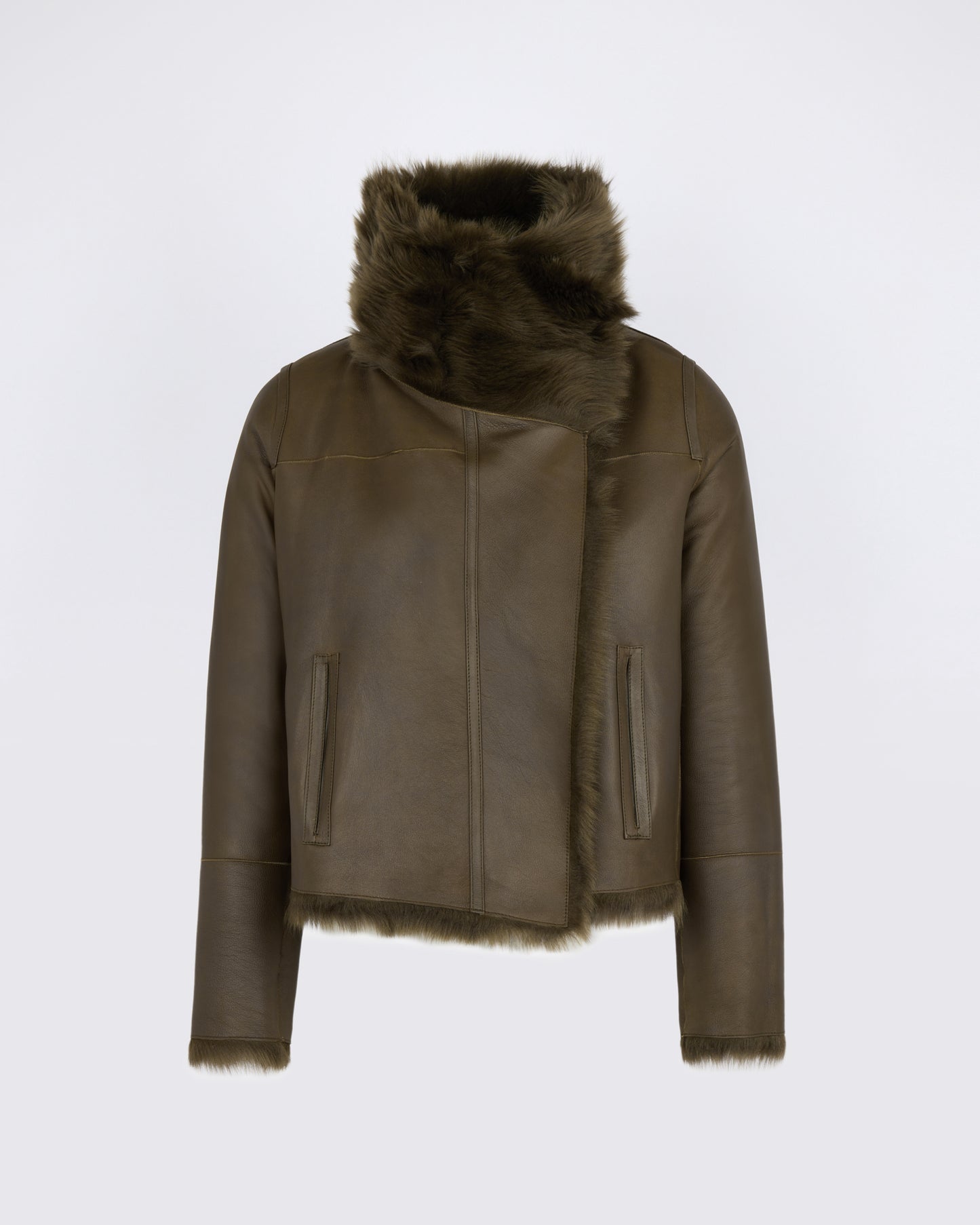 Short Reversible Jacket in Toscana Lambskin - Yves Salomon - New Fall/Winter Collection