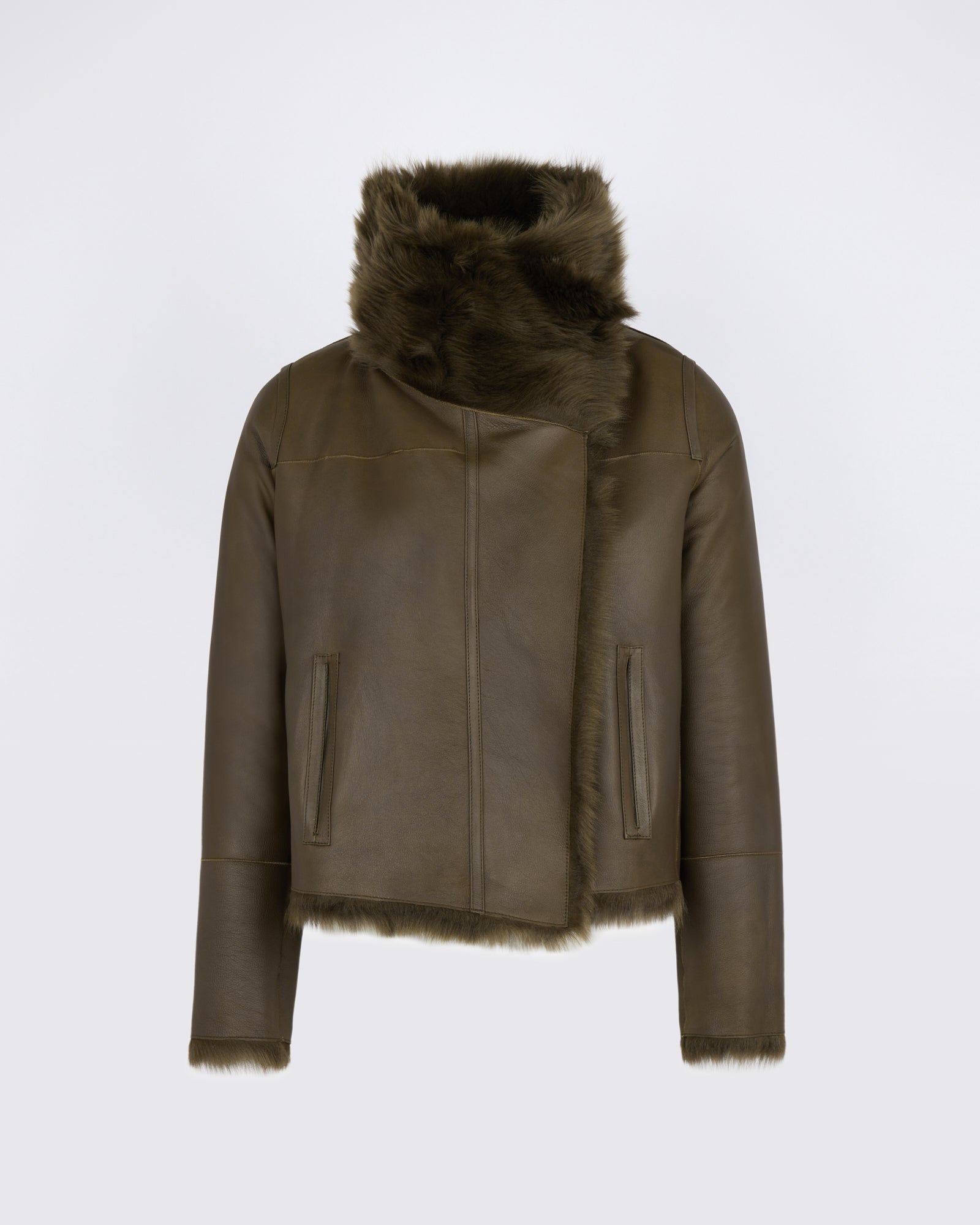 Short Reversible Jacket in Toscana Lambskin - Yves Salomon - New Fall/Winter Collection