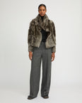 Short jacket in Toscana lambskin