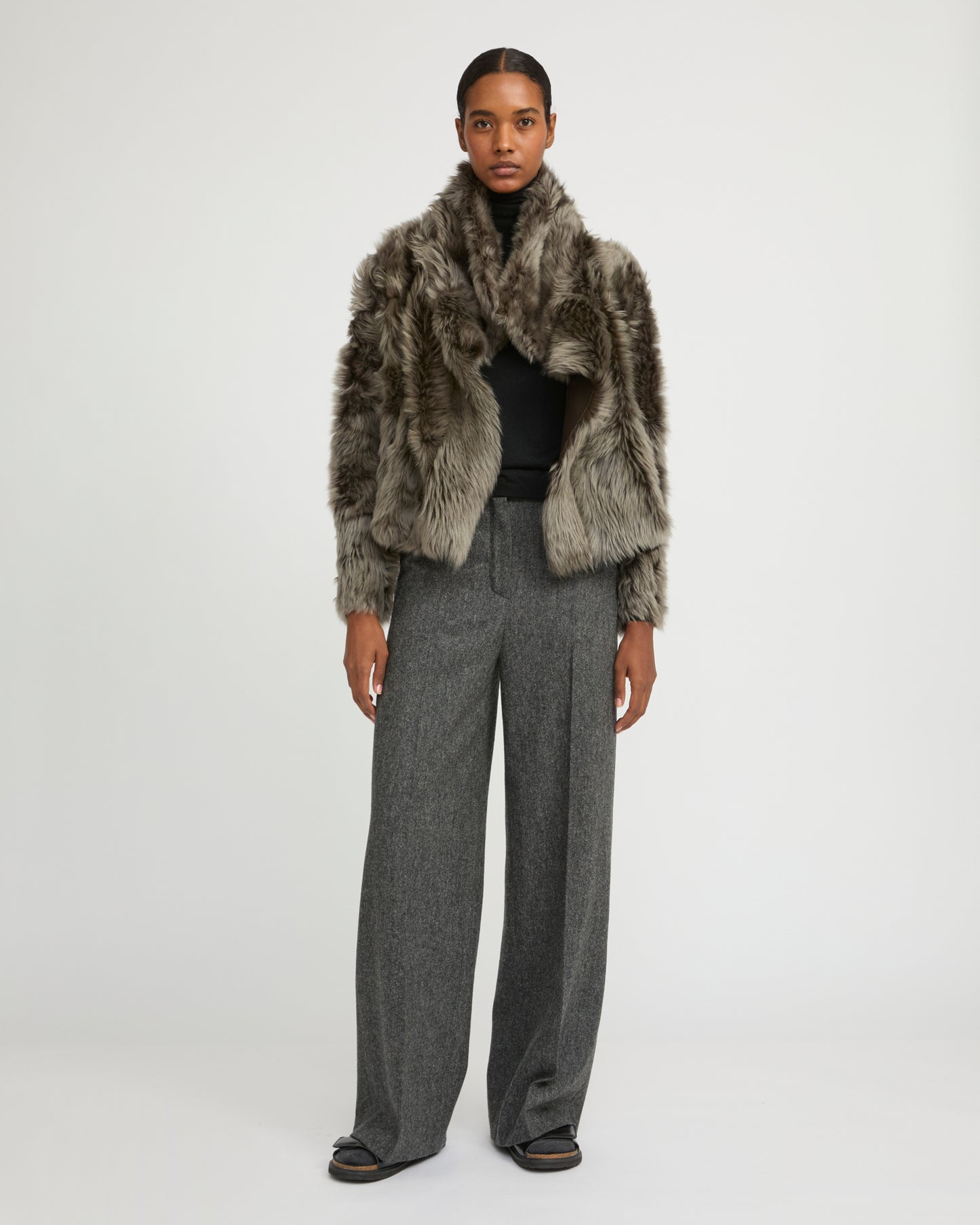 Short jacket in Toscana lambskin - Yves Salomon