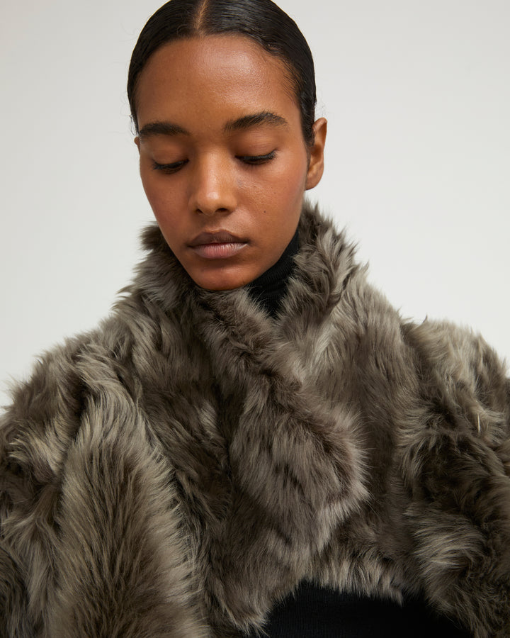 Short jacket in Toscana lambskin