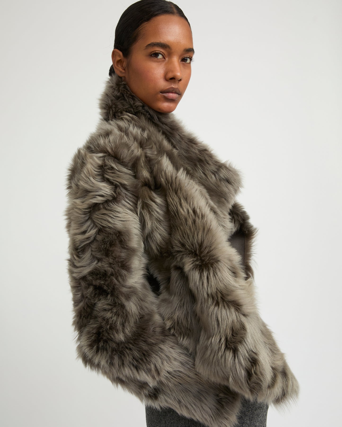 Short jacket in Toscana lambskin - Yves Salomon
