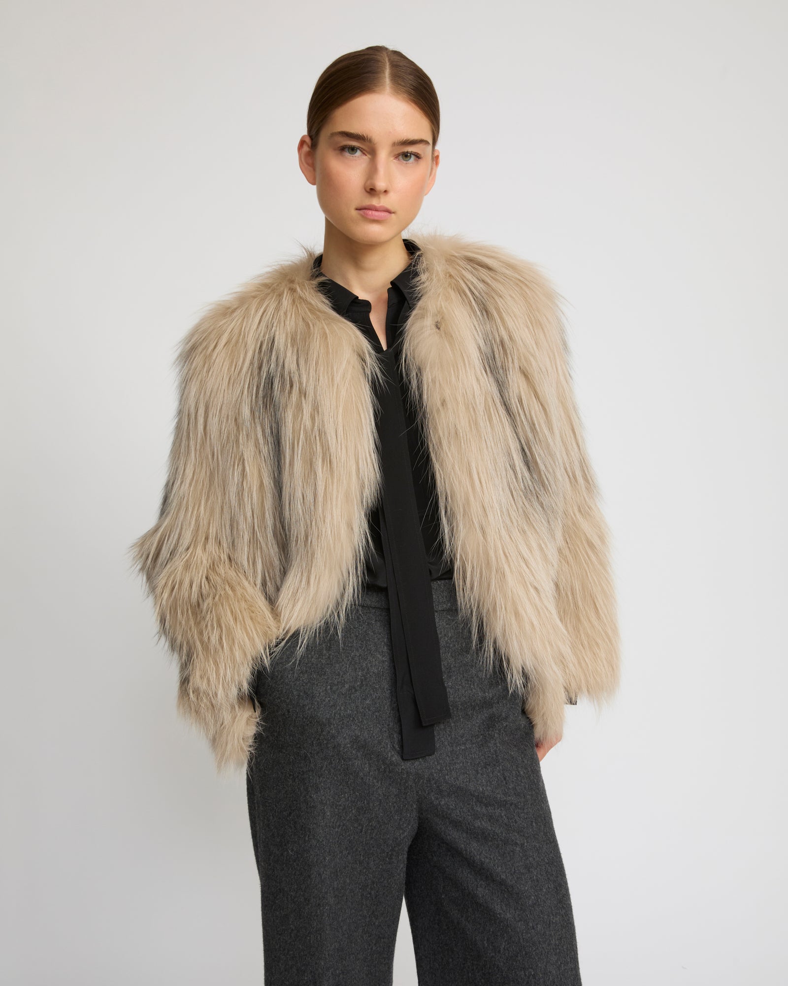 ジャケット・アウター FELIM  FAKE FUR NUDE COAT felim FAKE FUR NUDE COAT