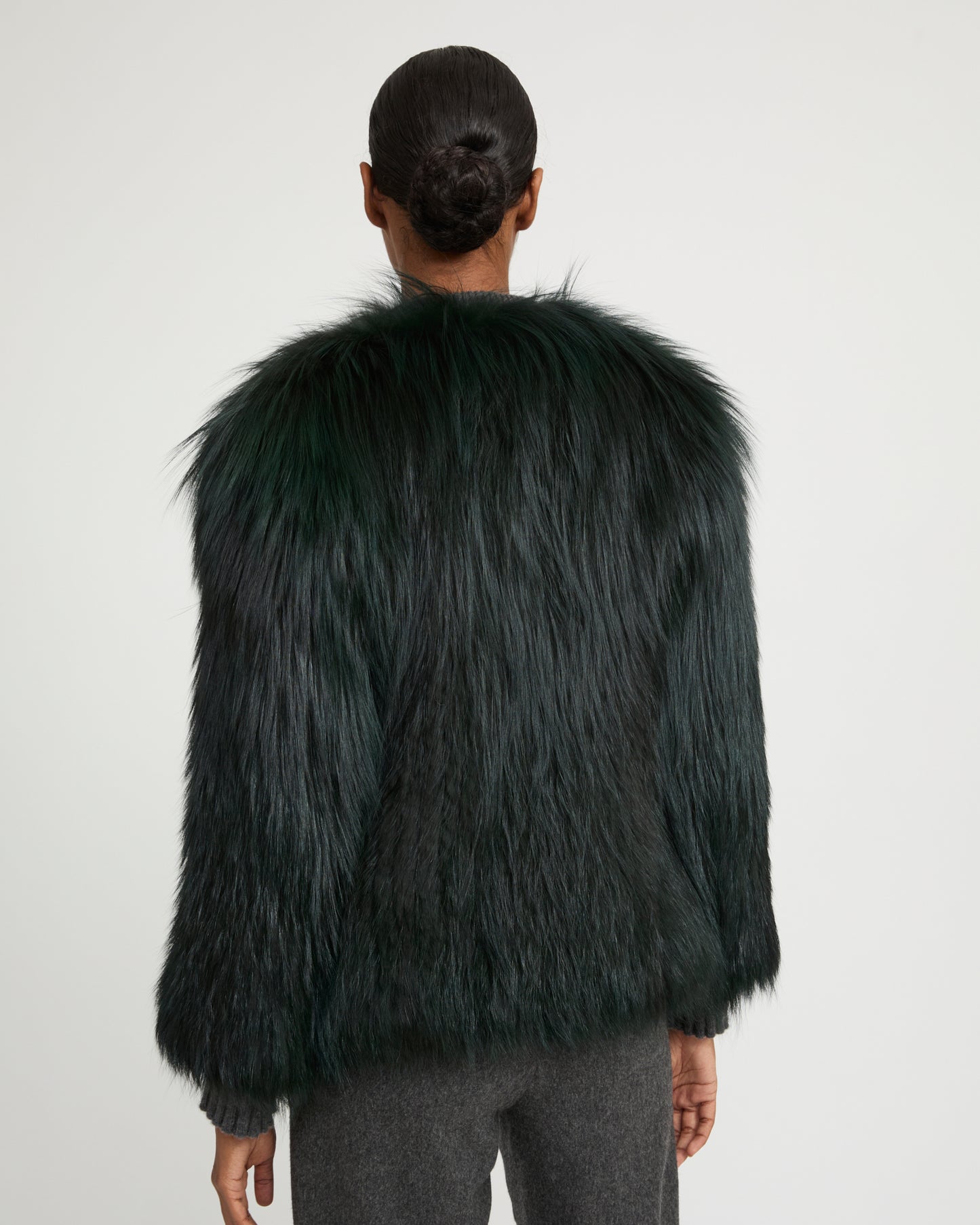 Knitted fox fur jacket - Yves Salomon