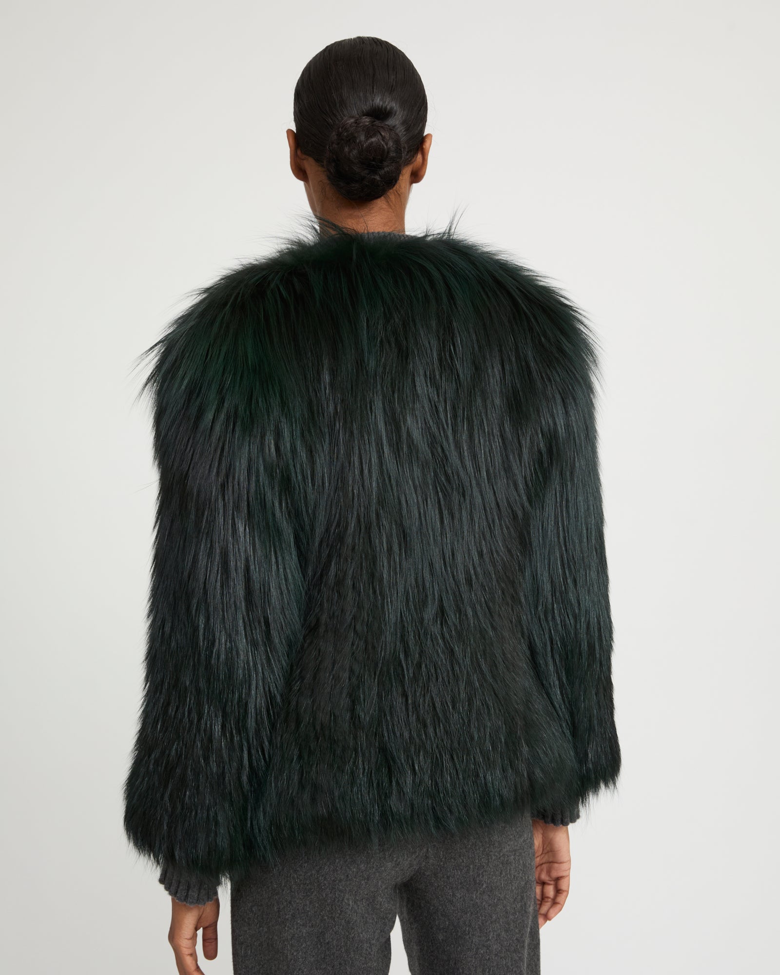 Knitted fox fur jacket - Yves Salomon