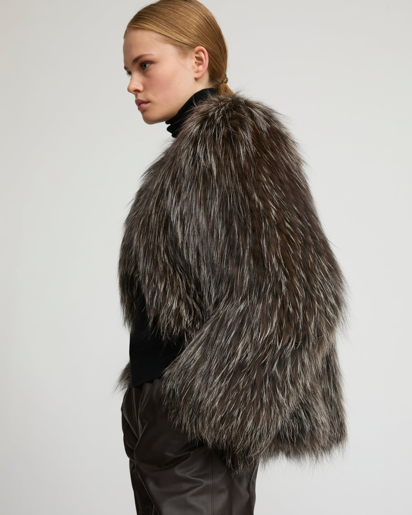 Knitted fox fur jacket - Yves Salomon