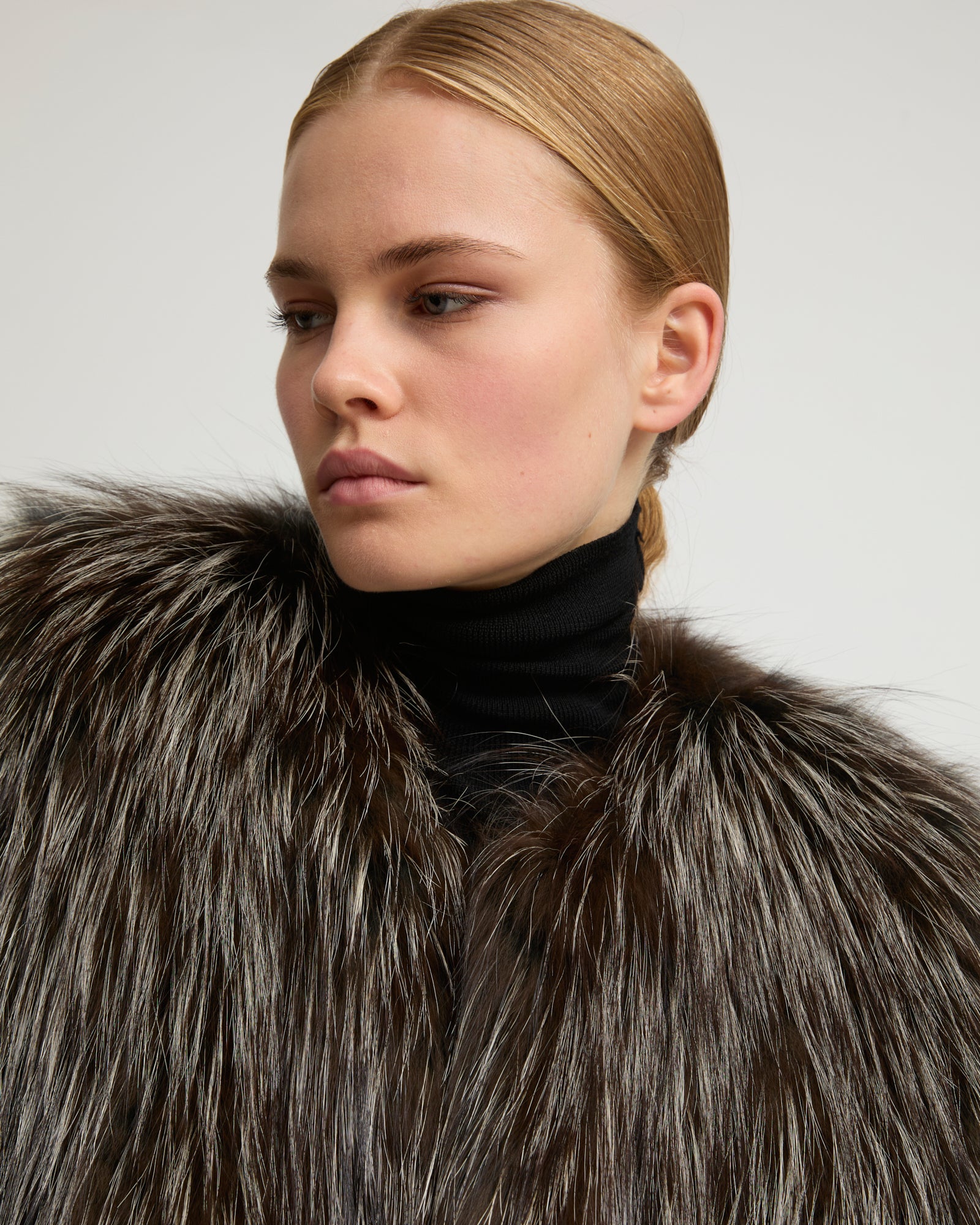 Knitted fox fur jacket - Yves Salomon