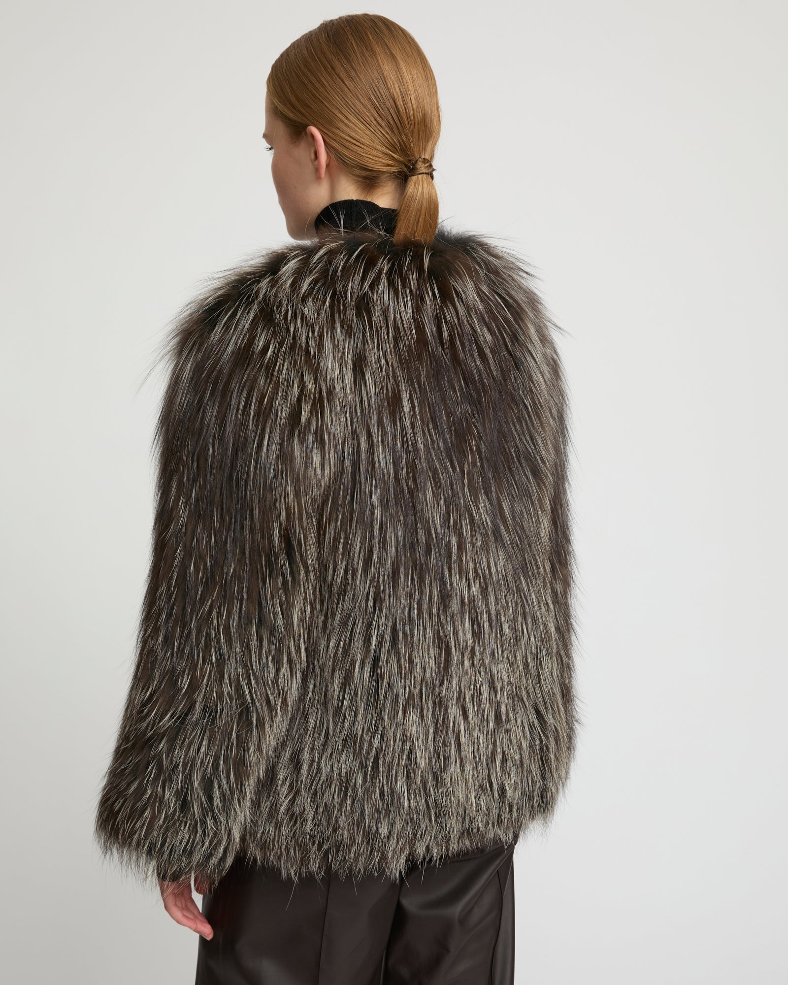 Knitted fox fur jacket - Yves Salomon