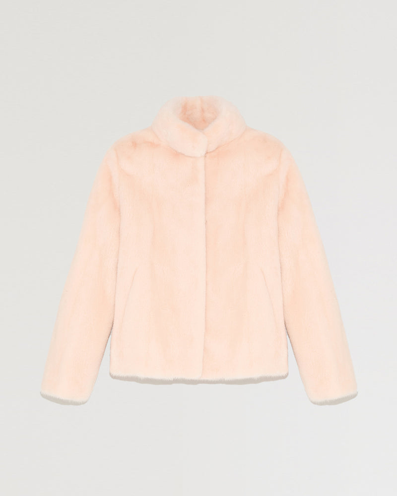 Short mink fur jacket-Yves salomon-Winter sale & boxing day