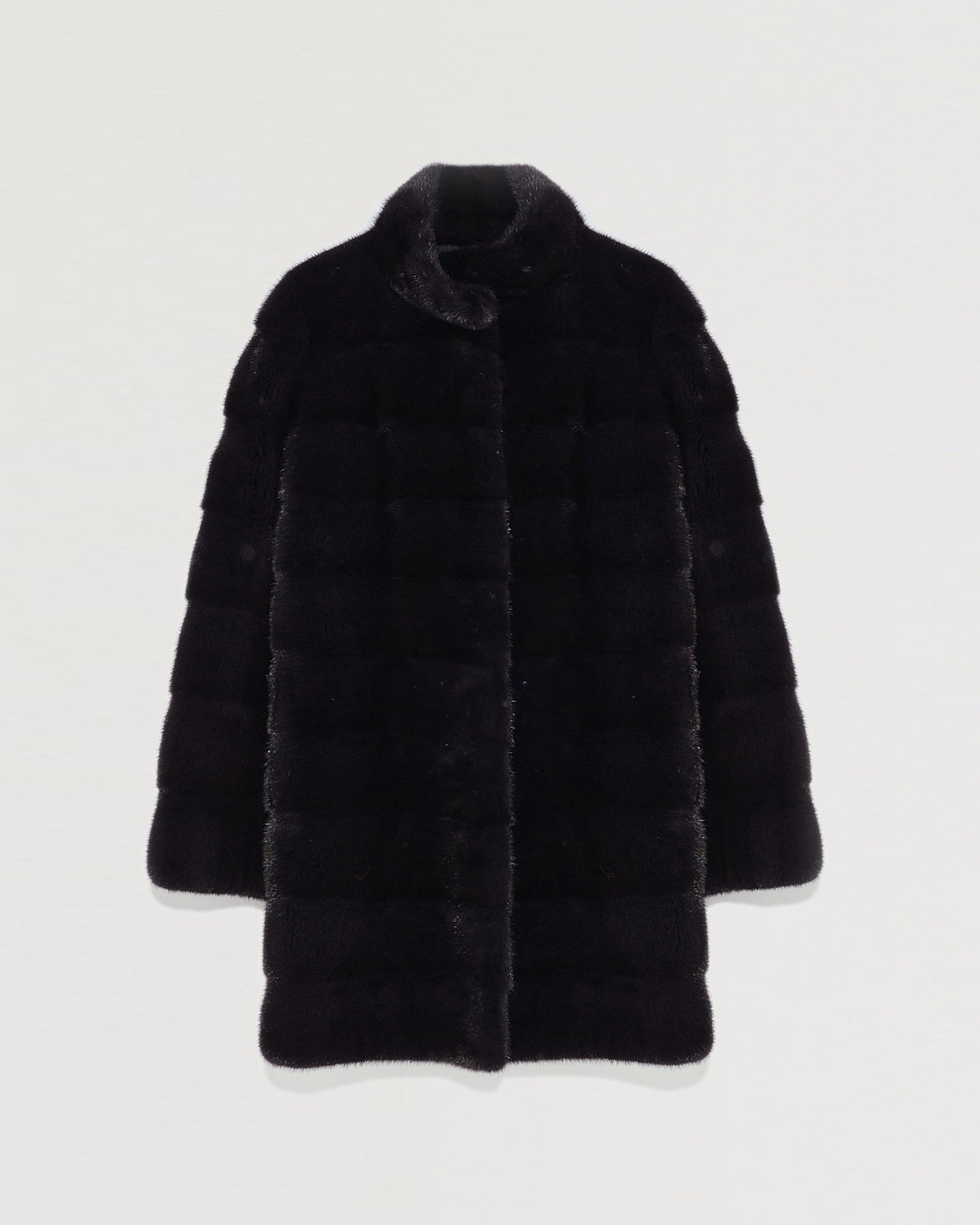 Long mink coat with collar-Yves salomon-Winter sale & boxing day