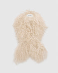 Mongolian shearling scarf