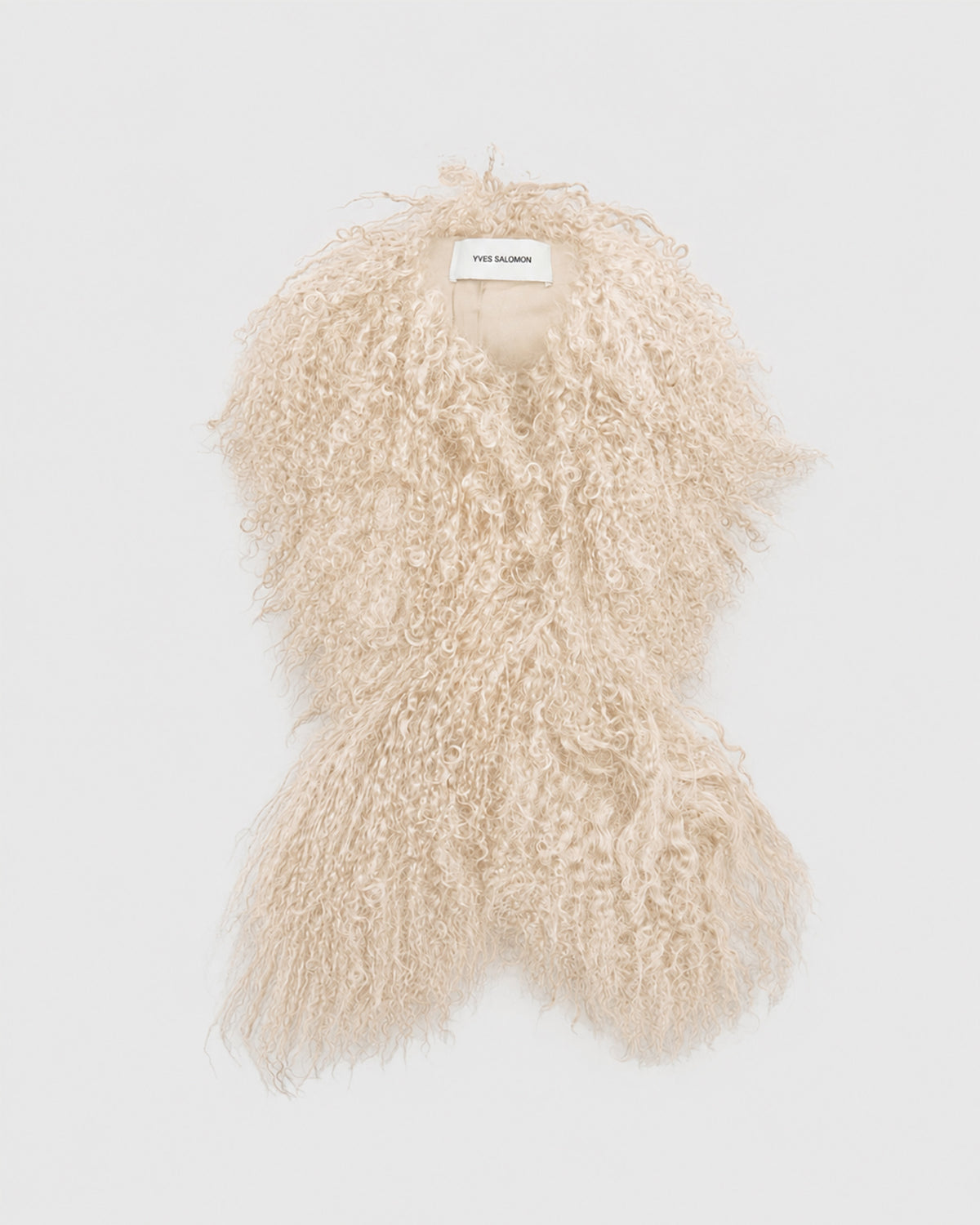 Mongolian shearling scarf