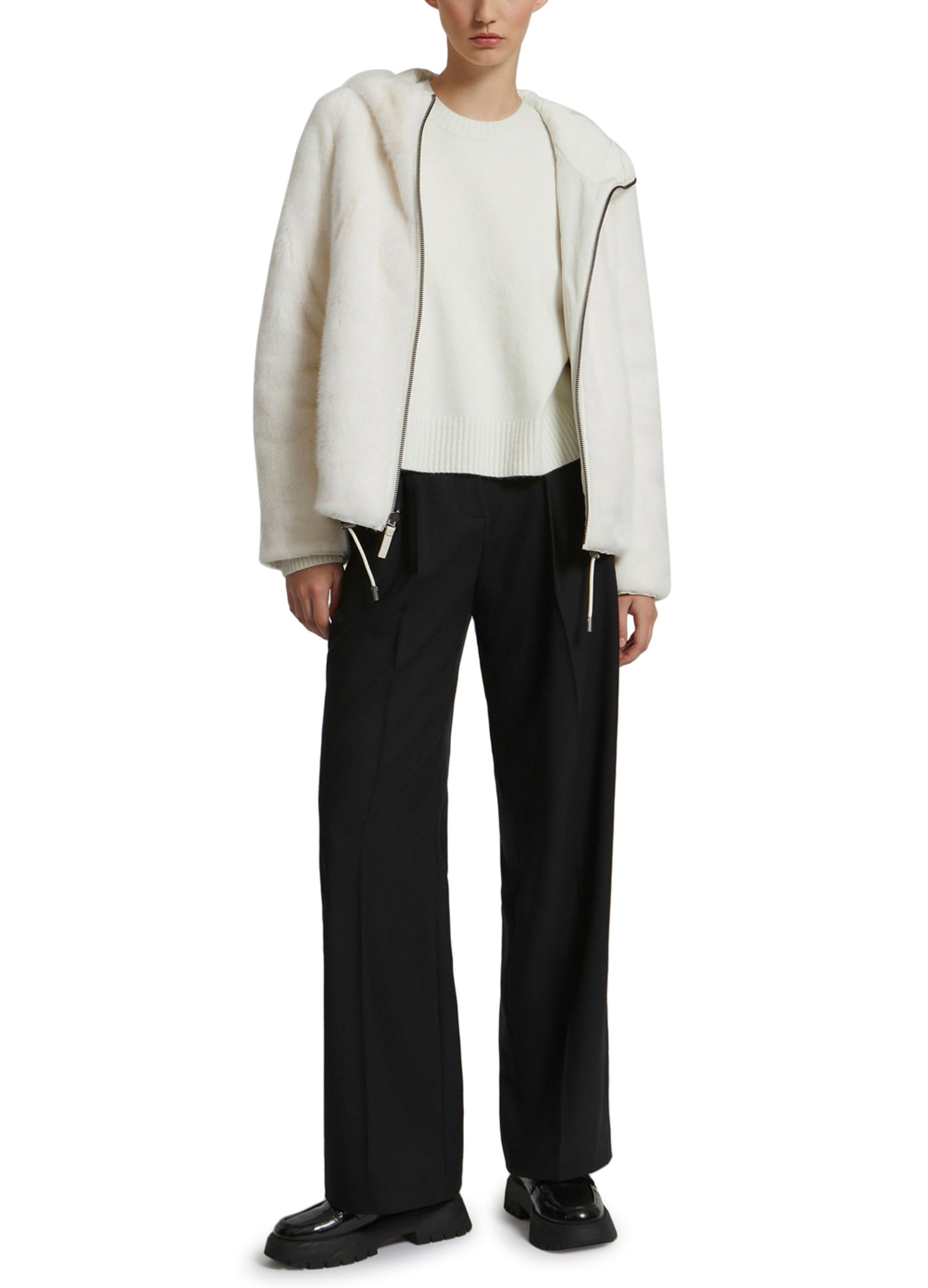 Reversible mink hooded jacket-Yves salomon-Winter sale & boxing day