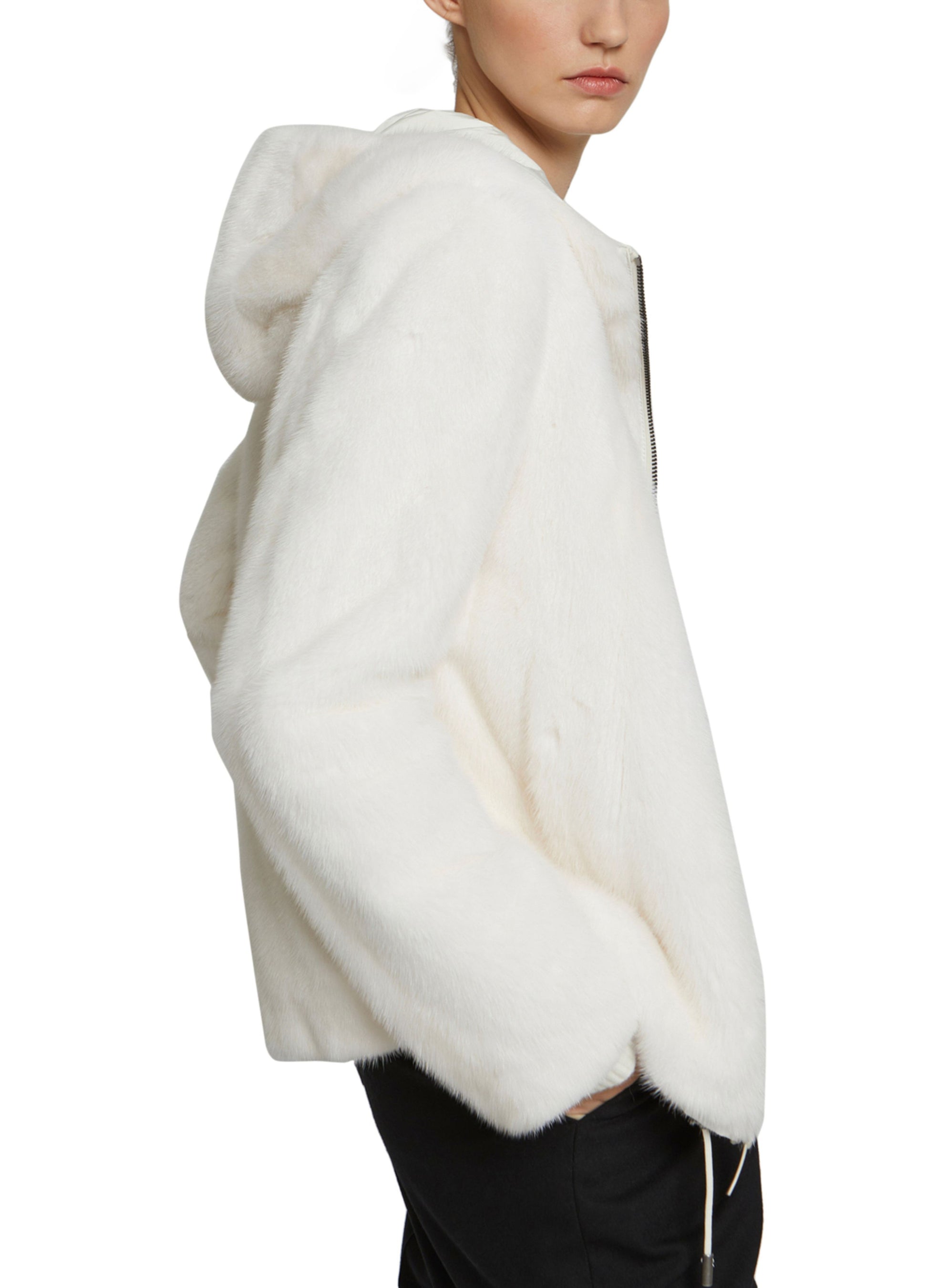 Reversible mink hooded jacket-Yves salomon-Winter sale & boxing day