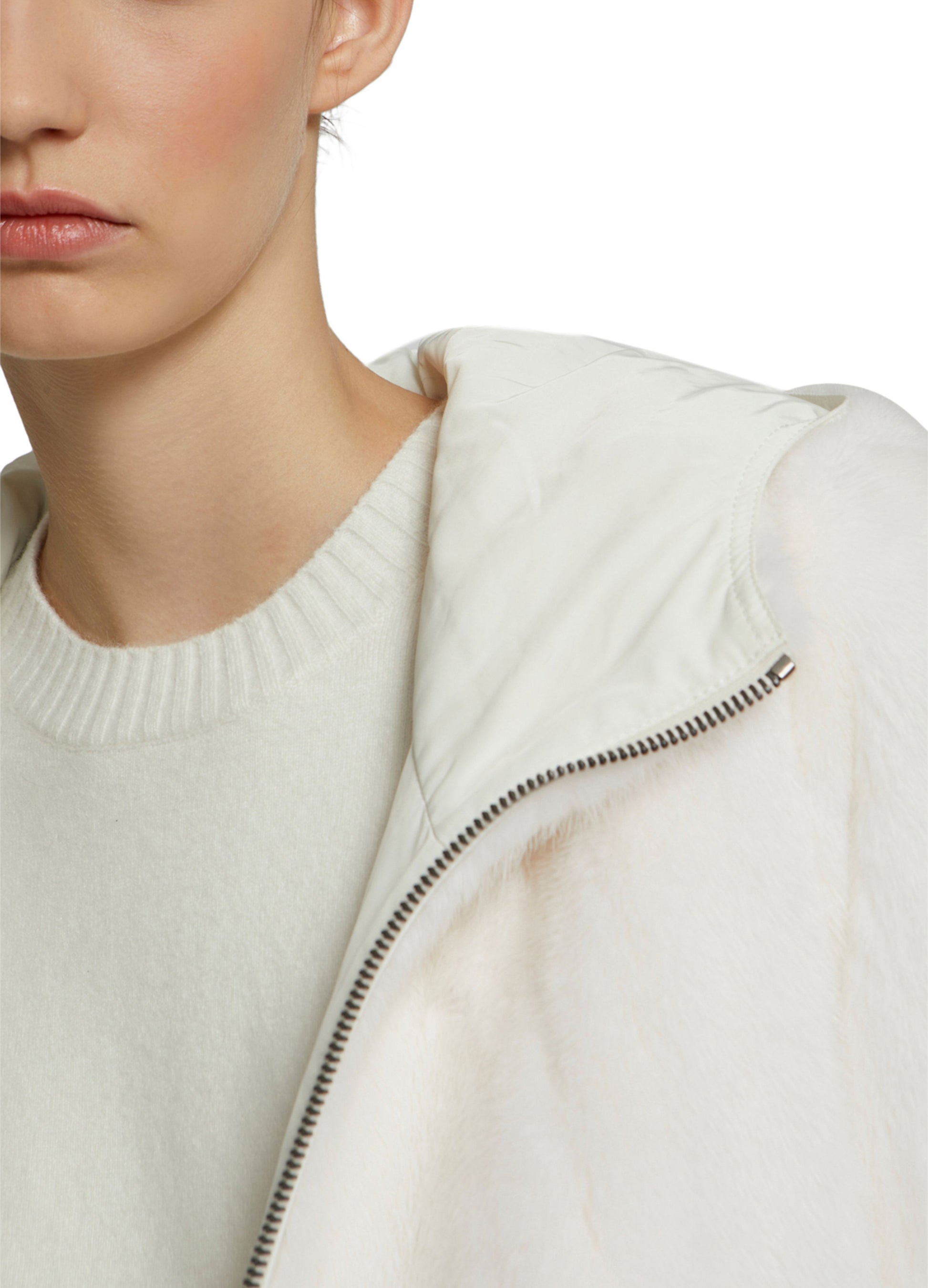 Reversible mink hooded jacket-Yves salomon-Winter sale & boxing day