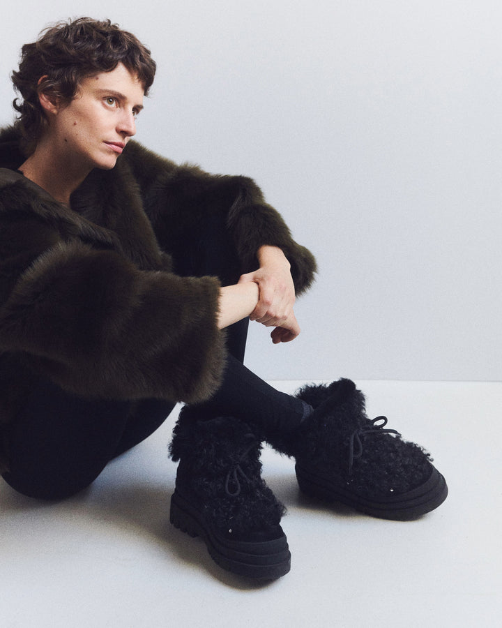 Merino lambskin shearling boots -Yves Salomon