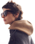 100% cashmere knit balaclava