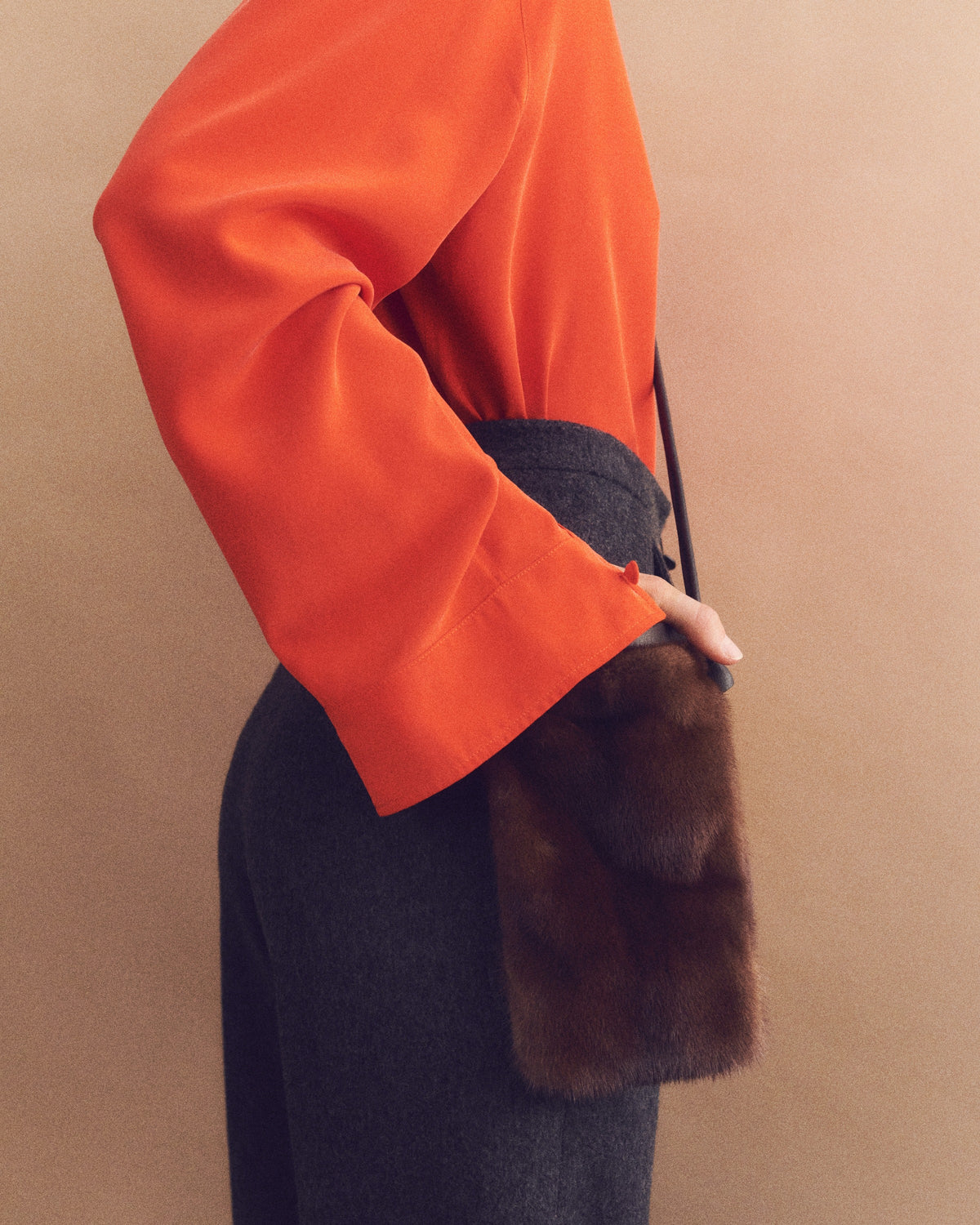 Mink fur and leather bag - Yves Salomon - New Fall Winter Collection