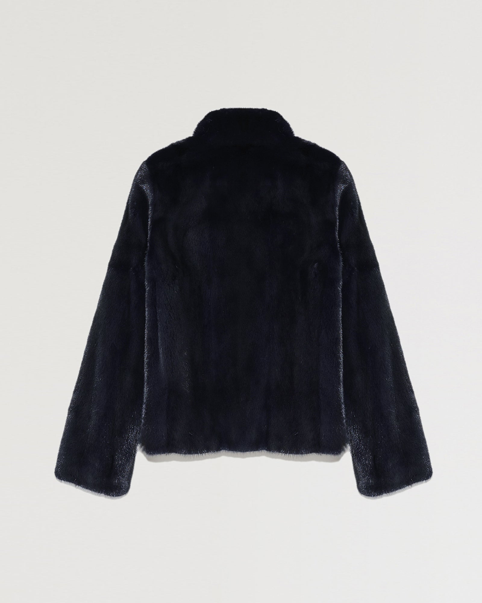 Short mink fur jacket - bluish black - Yves Salomon – Yves Salomon US