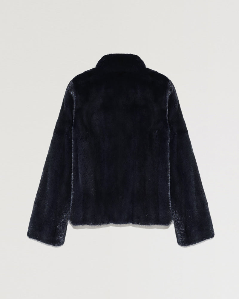 Short mink fur jacket-Yves salomon-Winter sale & boxing day