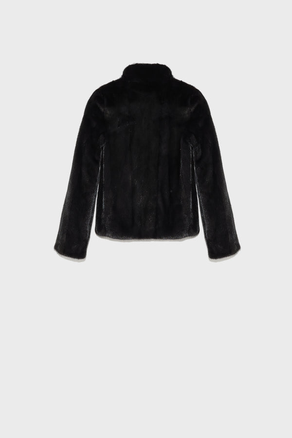 Short mink fur jacket