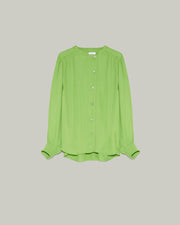 Oversized crepe blouse - green