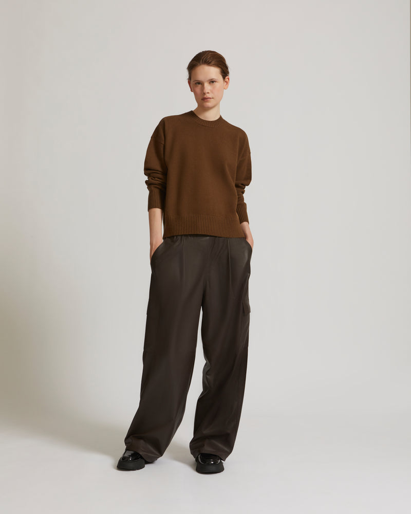 Knit jumper - brown - Yves Salomon