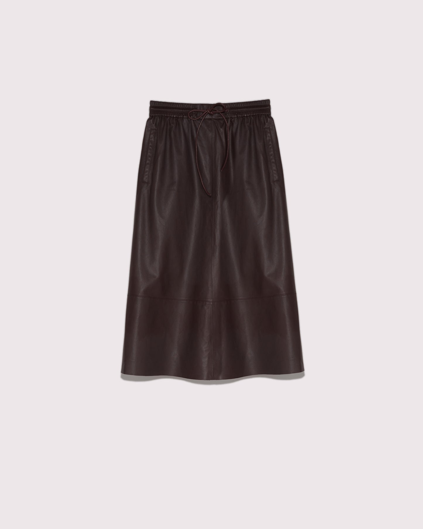 Private sale - Flared skirt in lamb leather -Yves Salomon