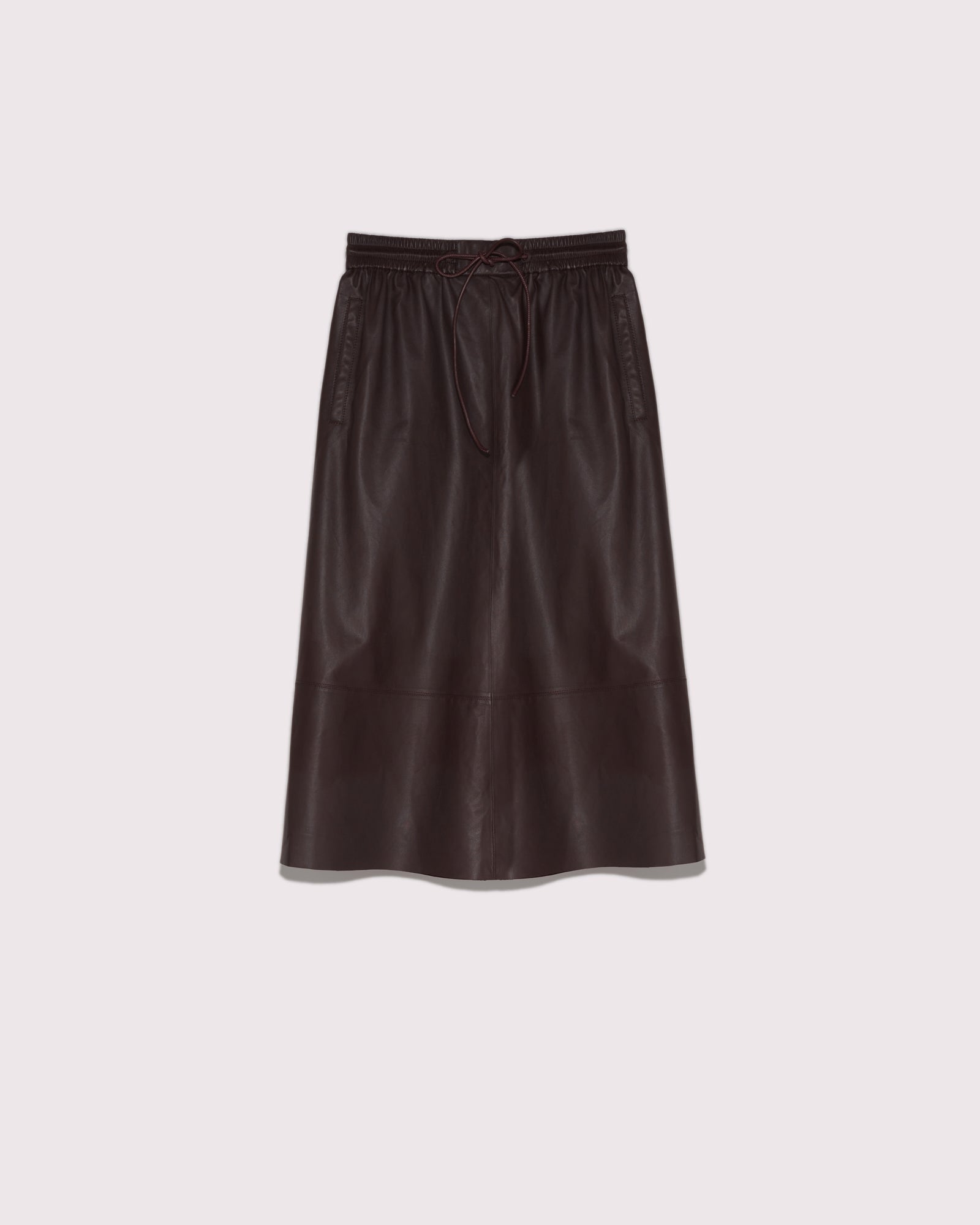 Private sale - Flared skirt in lamb leather -Yves Salomon