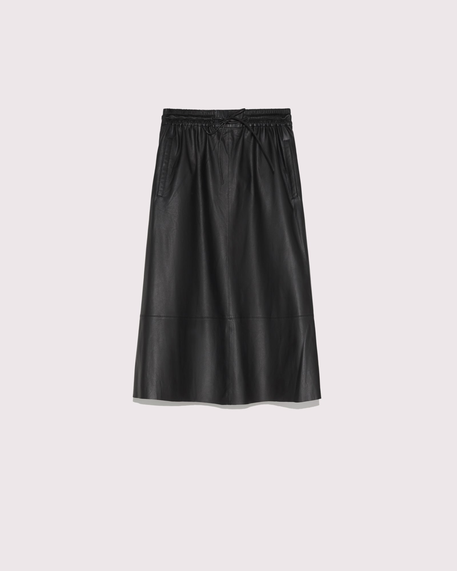 Private sale - Flared skirt in lamb leather -Yves Salomon