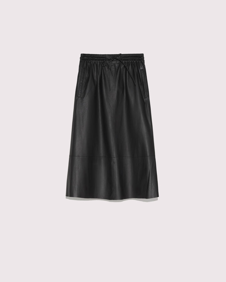 Private sale - Flared skirt in lamb leather -Yves Salomon