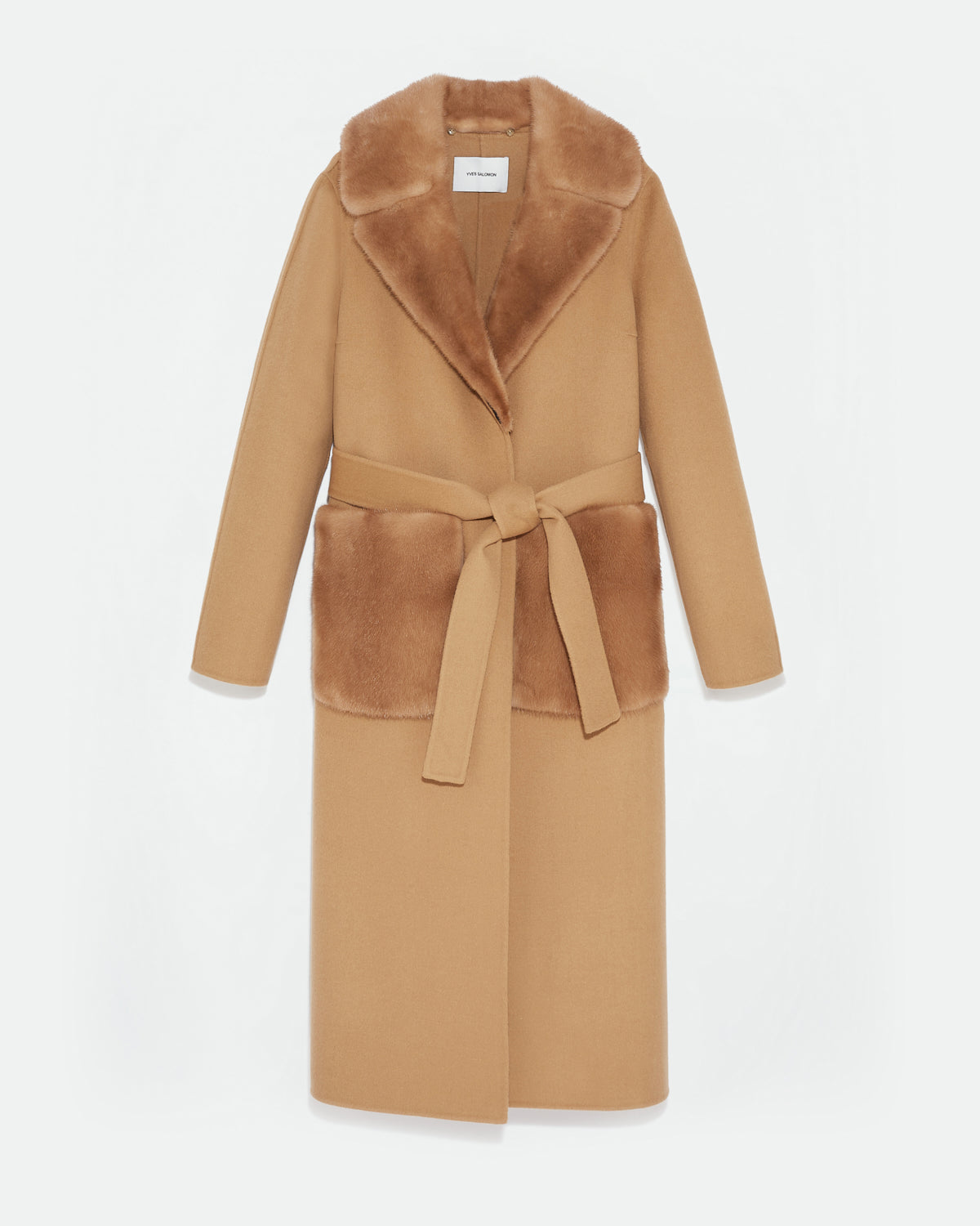 Yves salomon store fur coat