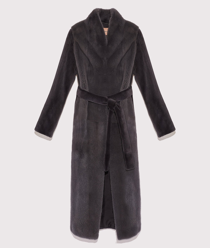 Long mink coat -Yves Salomon